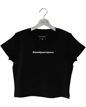 Kapture Mind Your Space Crop Top - Black