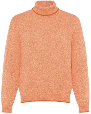 INGMARSON Speckled Wool & Cashmere Rollneck - Orange