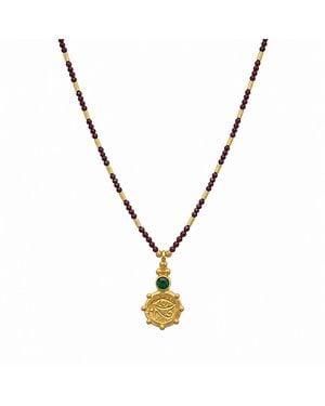 La Pluie Jewellery Wadjet Necklace - Metallic