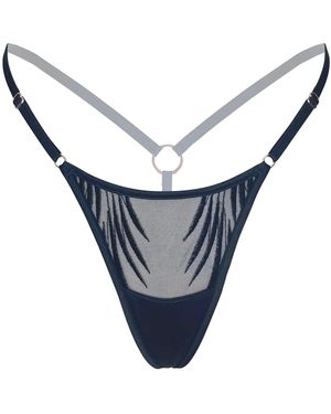 MONIQUE MORIN LINGERIE Ether Micro-G Thong - White