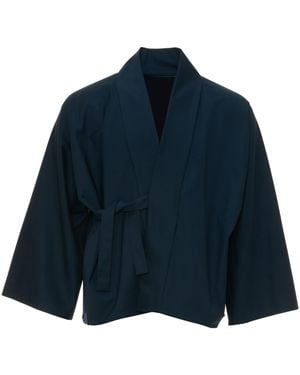 MOE Wool Jacket Reversible - Blue