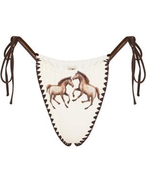 Wild Lovers Howdy Bikini Bottoms - White