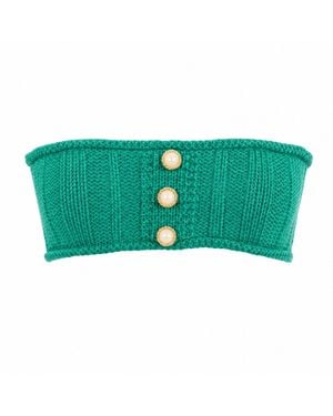 Miro Misljen Hand Knitted Top - Green