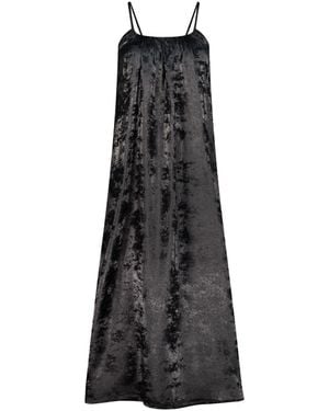 DHARA SHETH DUBAI Shadow Of Sequin Shimmer Spaghetti Strap Maxi Dress - Black