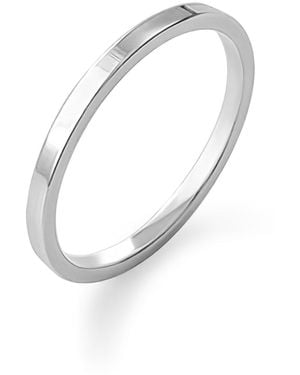 Cote Cache Classic Flat Band Ring - White