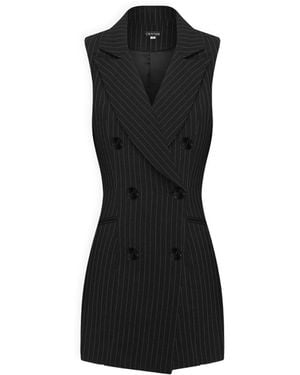 Unum Diem Sleeveless Blazer Mini Dress - Black