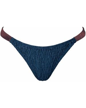 Belletage Swimwear The Reina Bikini Bottom - Blue