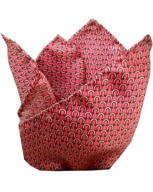 Lazyjack Press Get Lucky Pocket Square - Red