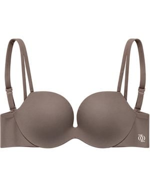 Second Skin Solution Neutrals Second Skin Ultimate Wire-Free Push Up Bra Mushroom - Brown