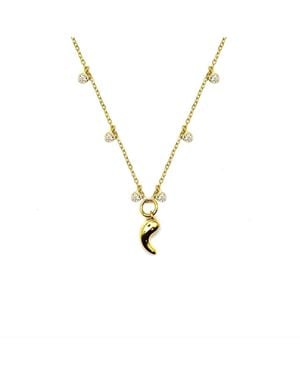 VicStoneNYC Fine Jewelry Gok-Ock Diamond Charm Solid Necklace - Metallic