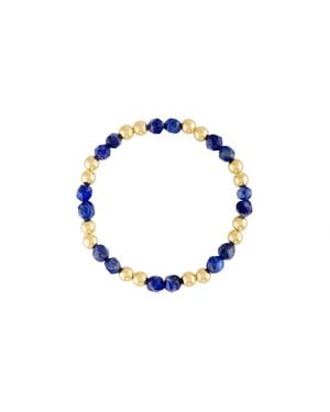 Olivia Le Lapis Lazuli Power Gem Bubble Beaded Bracelet - Blue