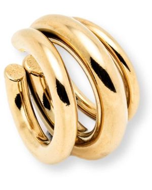 Divine Aria Chunky Ear Cuff Tarnish Free - Metallic