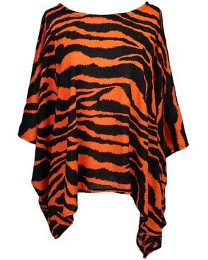 Jennafer Grace Tigress Scarf Top - Red