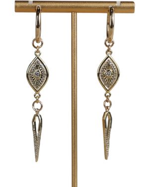 Rachel Nathan Hook Vertical Eye - Metallic