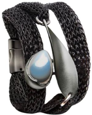 Saachi Mesh Twisted Orb Bracelet - Black