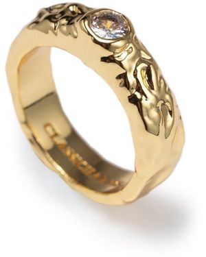 Classicharms Sylvie Molten Zirconia Stackable Ring - Metallic