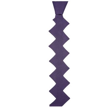 Zars London The Chevron Tie - Purple