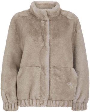 Nooki Design Aubrey Faux Fur Jacket - Brown