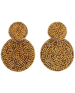 Crystals and Co Aurum Crystal Double Drop Earrings - Natural