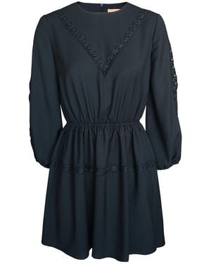 2KStyle Ada Lace Viscose Skater Mini Dress - Blue