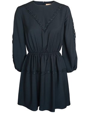 2KStyle Ada Lace Viscose Skater Mini Dress - Blue