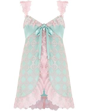 Scarlett Gasque Misses Macaron Babydoll Dress - Blue