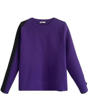 Arto. Dancing Night Knit Ruffles Jumper - Purple
