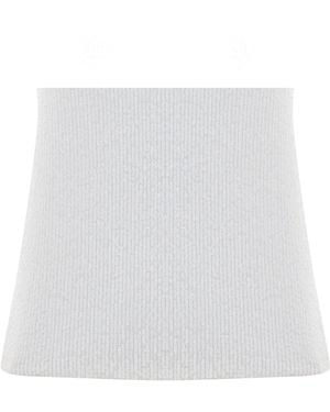 Pcfg Sequin Mini Skirt - White