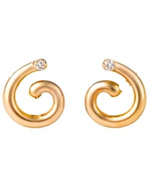 Lily Flo Jewellery Returning To Yourself Diamond Stud Earrings - Metallic