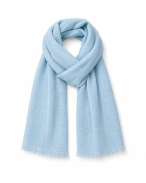 Stovaria Sky Cashmere Handwoven Scarf - Blue