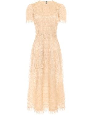 POST MERIDIEM Ivory Sequin Dress - Natural