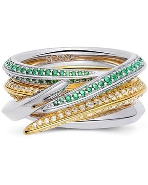 Meulien Pointed Curve Ring - White