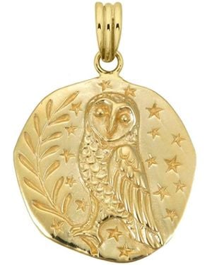 Zoe & Morgan Owl Charm - Metallic