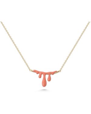 Dolcetto Designs Gelato Tangerine Necklace - Metallic