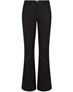 Boutique Kaotique Flared Wool Trousers - Black