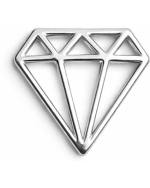 Ecce | Artisan Diamonds 925K Sterling Diamond Mini Pin - Metallic
