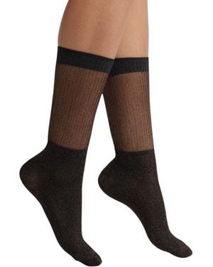 HIGH HEEL JUNGLE by KATHRYN EISMAN Glitter Dance Socks - Black