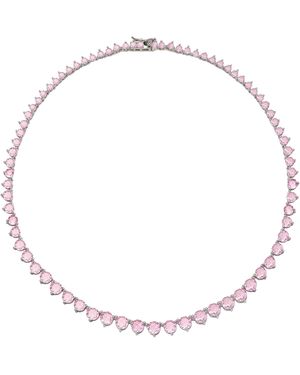 Zepplin the Label Aura Tennis Necklace - Metallic