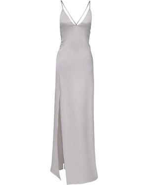 Anse Victorin Elissa Slip Silk Dress - Gray