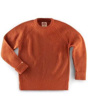 &SONS Trading Co Abel Ribbed Crew Neck Burnt - Red