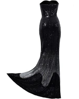 Laura Daili Off-Shoulder Elegance Gown - Black