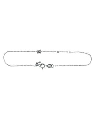 Genevieve Collection 18K Initial Diamond Bracelet - Metallic