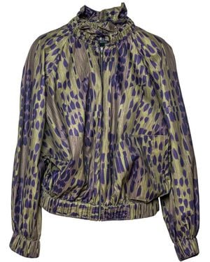 ARTISTA Breath Printed Zipped Jacket - Gray