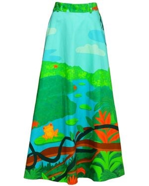 Pineapples Don't Have Sleeves Amacayacu National Park Skirt - Green