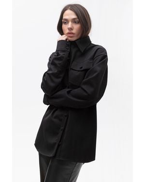 Maison Bogomil Oversized Work Shirt - Black