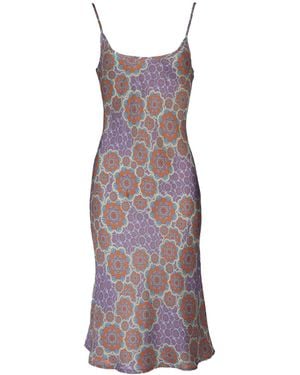 Karma On The Rocks Edo Slip Dress Mozaiku Parma - Purple