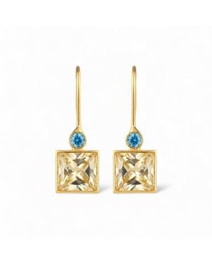 Firera Atelier Zirconia Charm Earring - Metallic