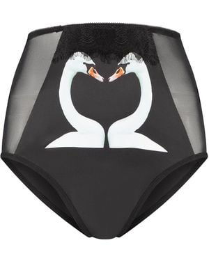 Noblesse Oblige Swan Panty - Black