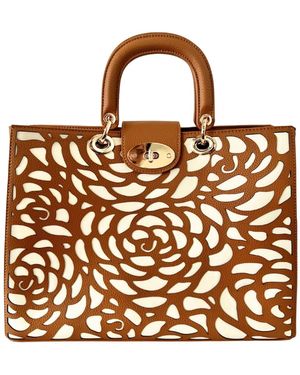 Deer You Neutrals Manhattan Laptop Tote - Brown