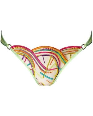 Somewhere Never Disco Deco Knicker - Metallic